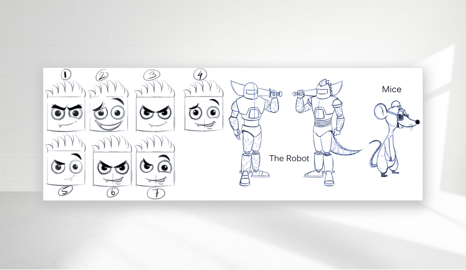 Character drawing & coloring